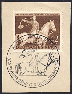 GE B243u Brown Ribbon Horse Race & Cancel